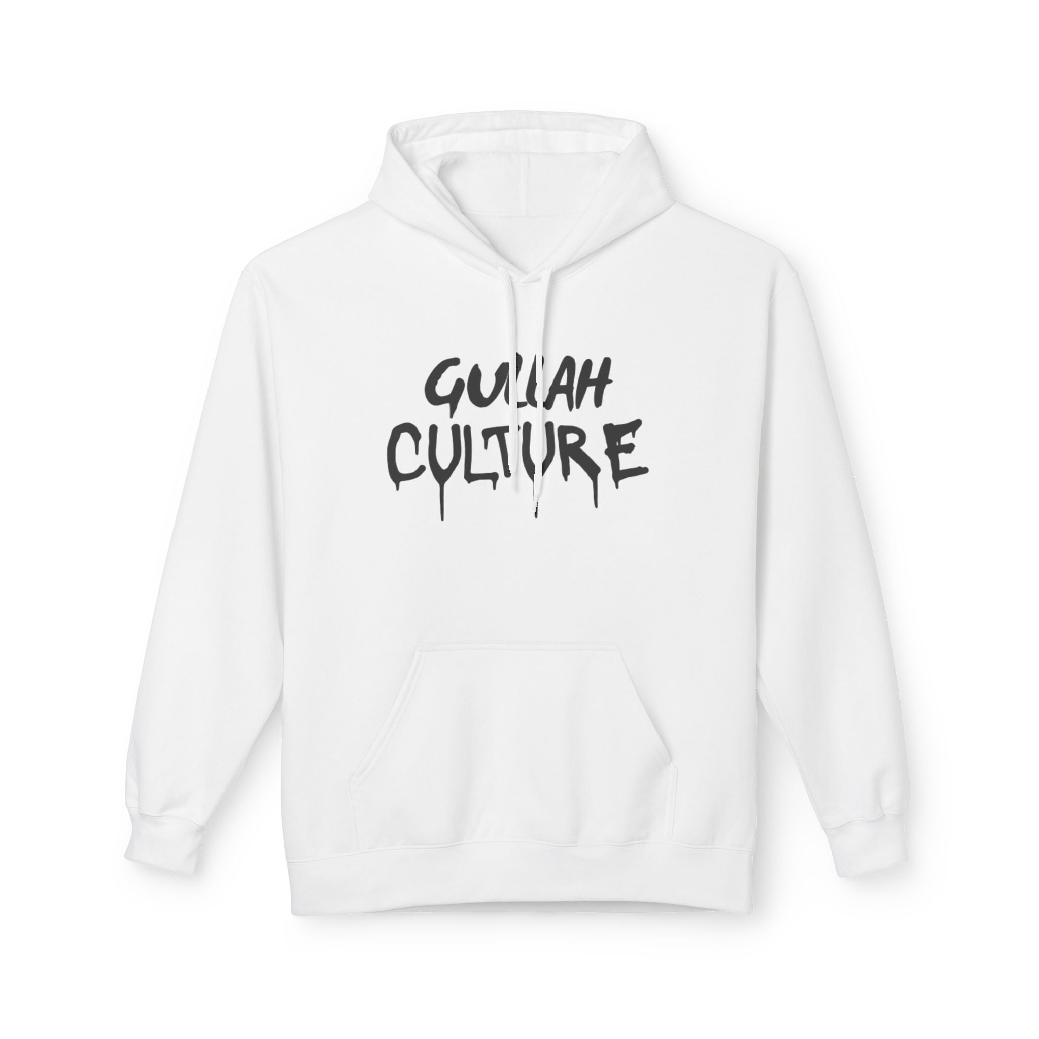 Gullah Culture Hoodie | Drip Script Black Text on White