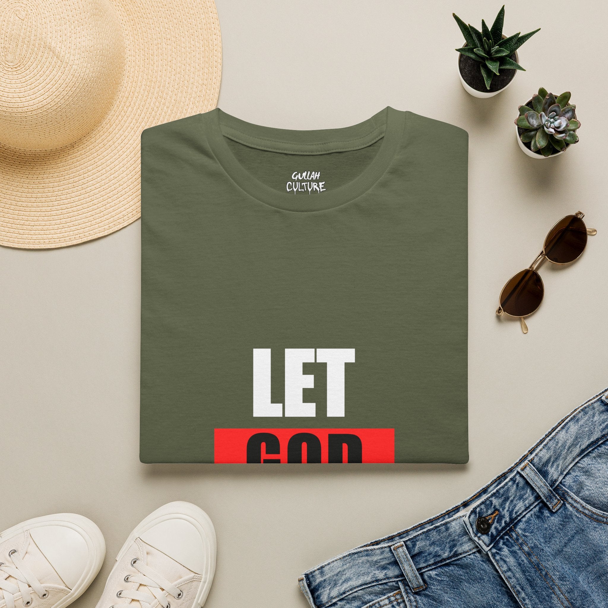 God Box Logo T-Shirt — Minimal Red Graphic Christian Tee