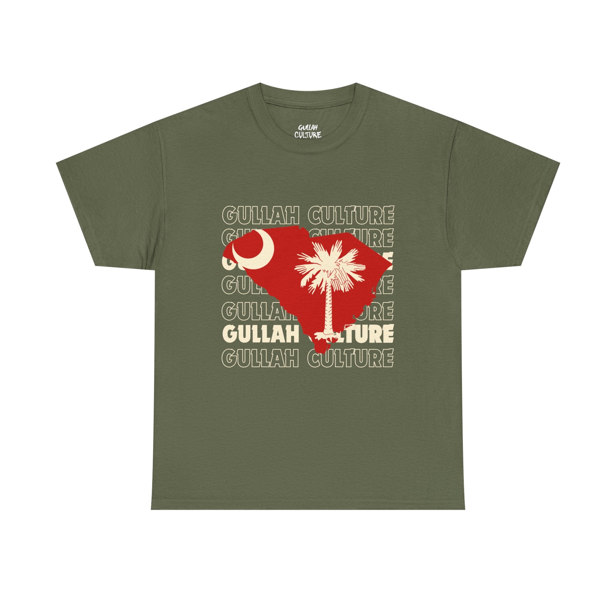 Gullah Culture Unisex Heavy Cotton Tee, South Carolina Shirt, Palmetto Tree Tee, Southern Heritage T-Shirt, Travel Souvenir Tee