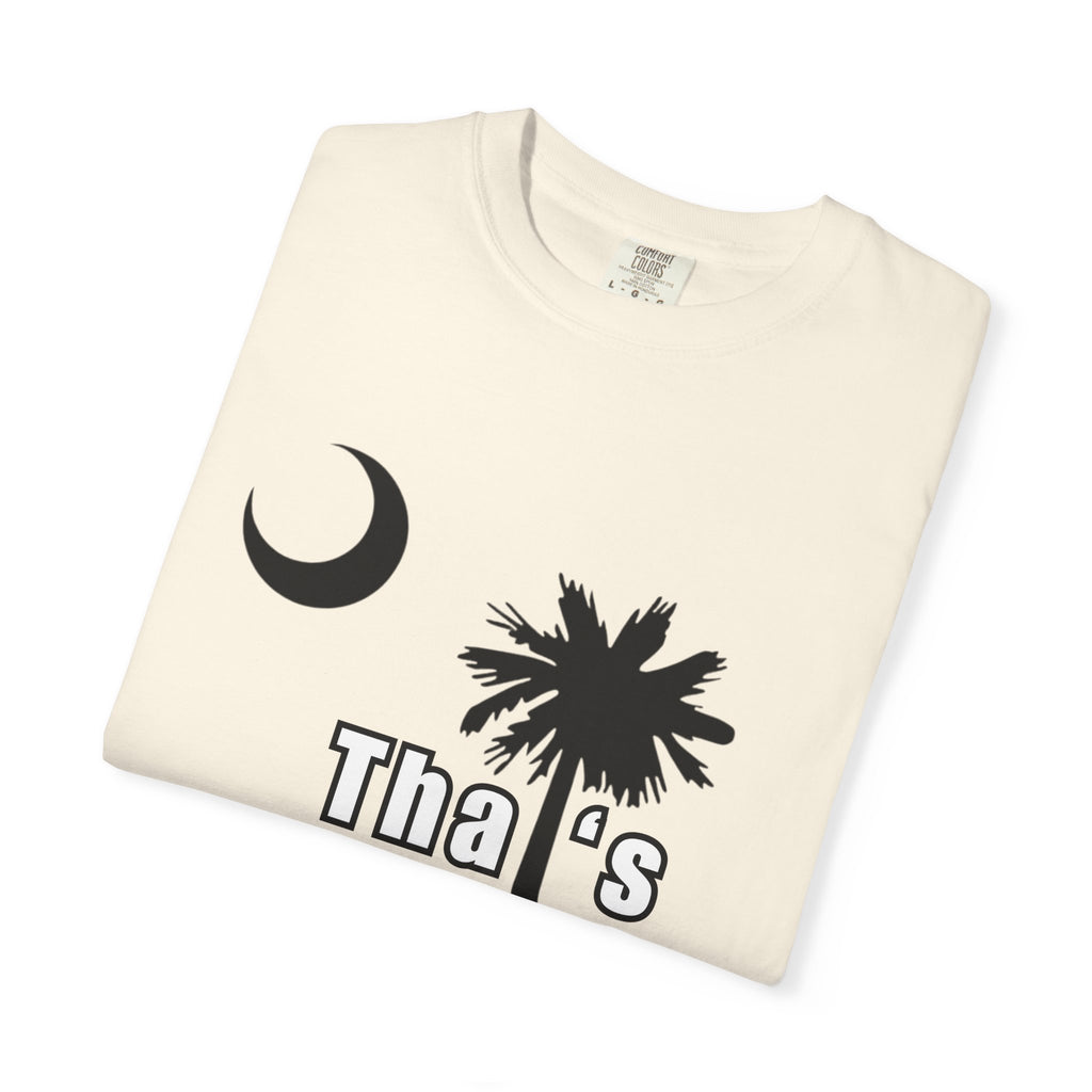 Gullah Culture Palm Tree Moon Tha's Wassup T-shirt | Lowcountry South Carolina