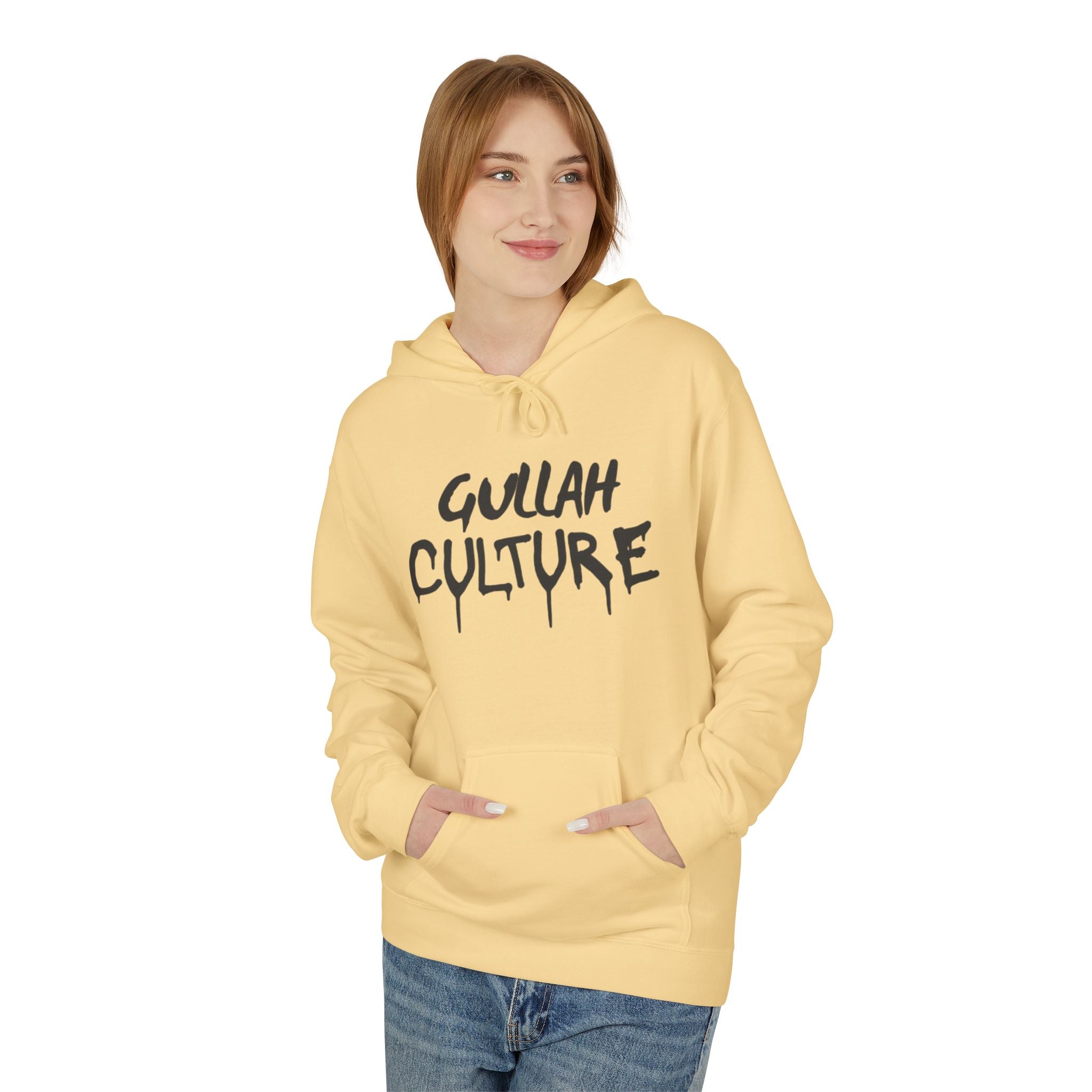 Gullah Culture Hoodie | Drip Script Black Text on White