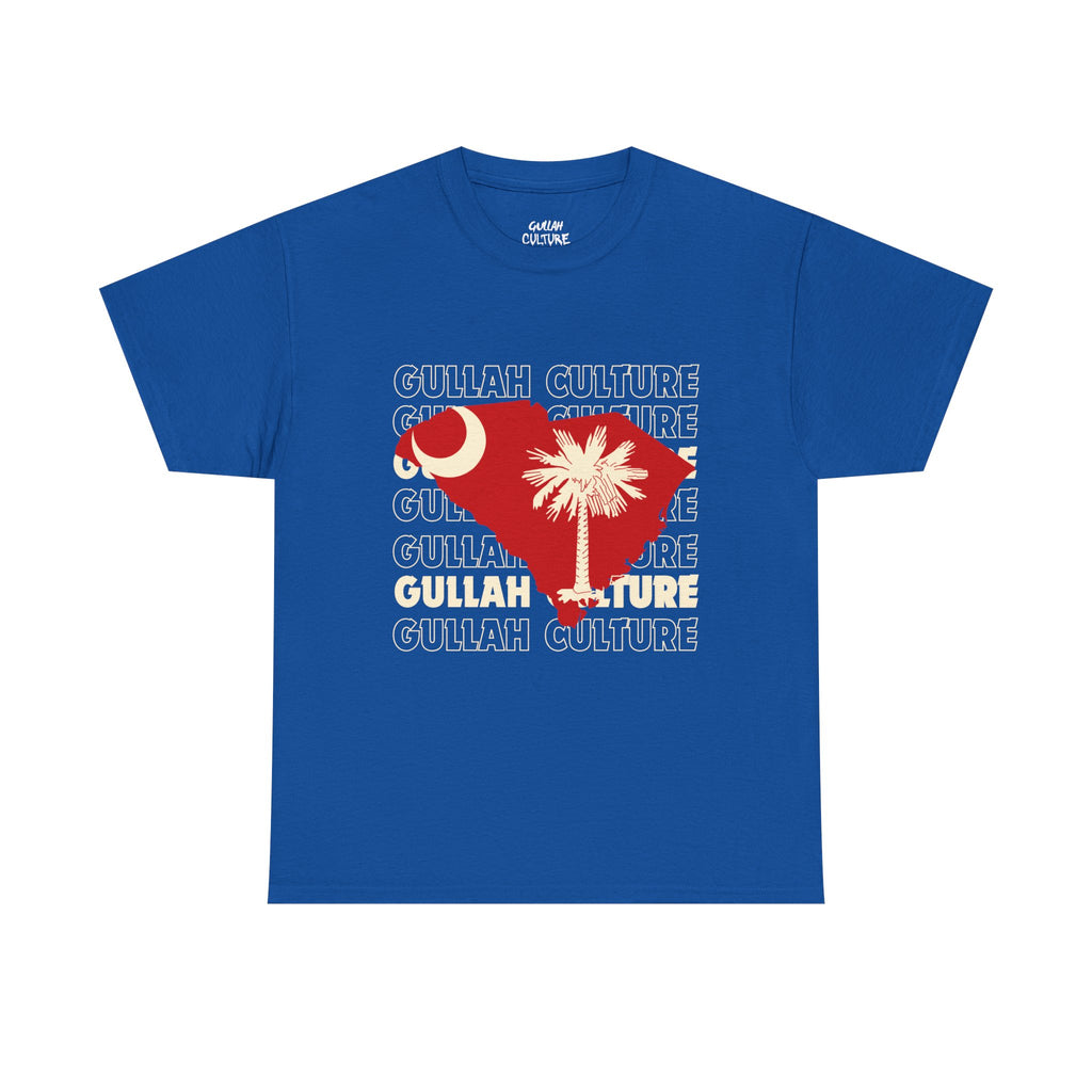 Gullah Culture Unisex Heavy Cotton Tee, South Carolina Shirt, Palmetto Tree Tee, Southern Heritage T-Shirt, Travel Souvenir Tee