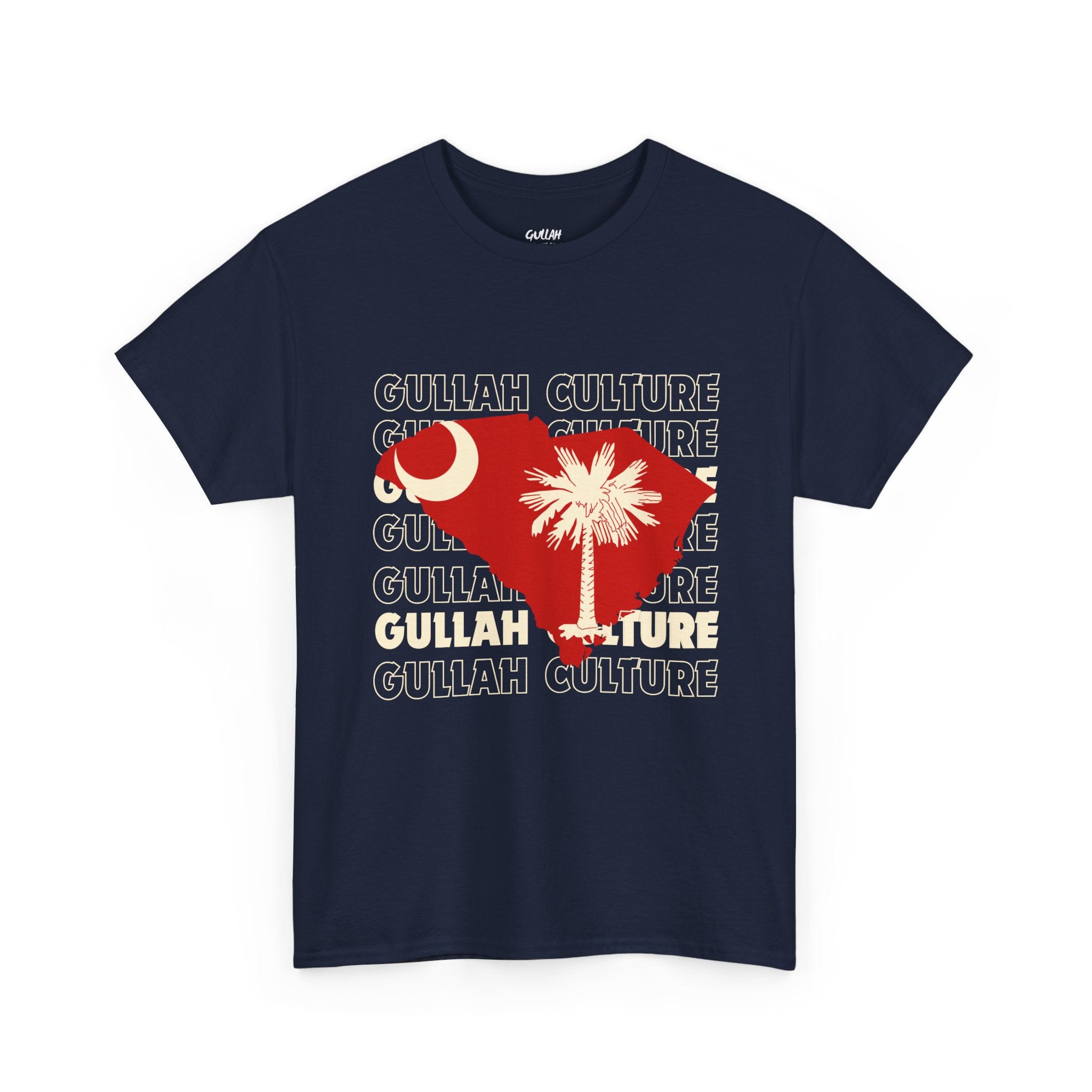 Gullah Culture Unisex Heavy Cotton Tee, South Carolina Shirt, Palmetto Tree Tee, Southern Heritage T-Shirt, Travel Souvenir Tee