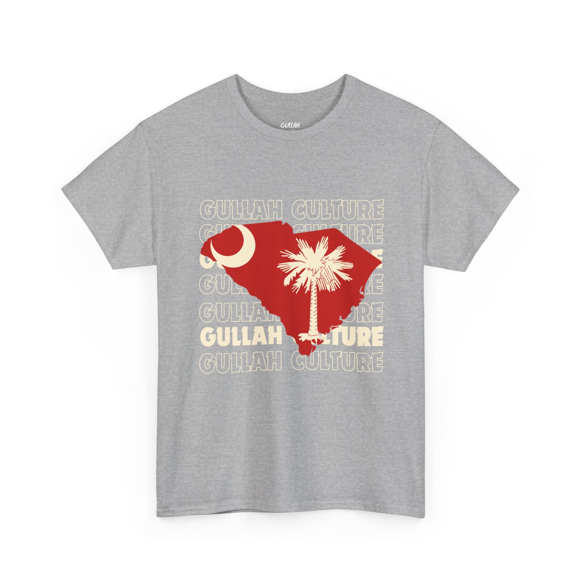 Gullah Culture Unisex Heavy Cotton Tee, South Carolina Shirt, Palmetto Tree Tee, Southern Heritage T-Shirt, Travel Souvenir Tee