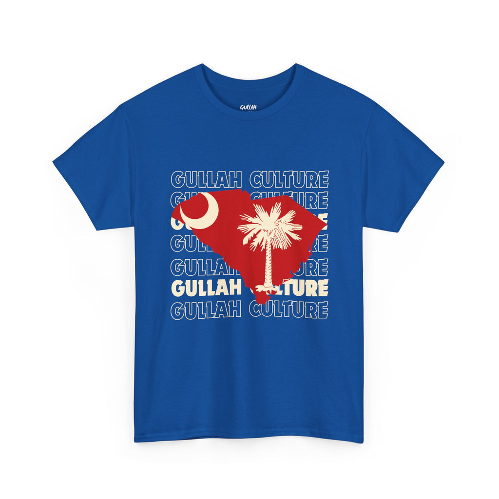Gullah Culture Unisex Heavy Cotton Tee, South Carolina Shirt, Palmetto Tree Tee, Southern Heritage T-Shirt, Travel Souvenir Tee