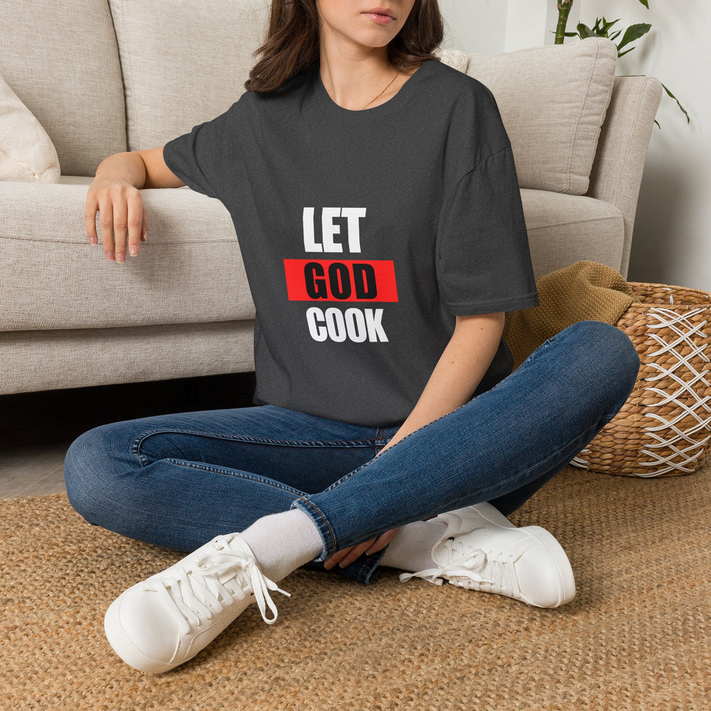 God Box Logo T-Shirt — Minimal Red Graphic Christian Tee