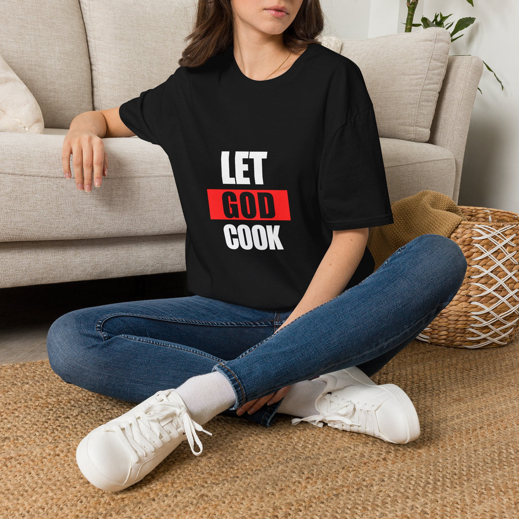 God Box Logo T-Shirt — Minimal Red Graphic Christian Tee