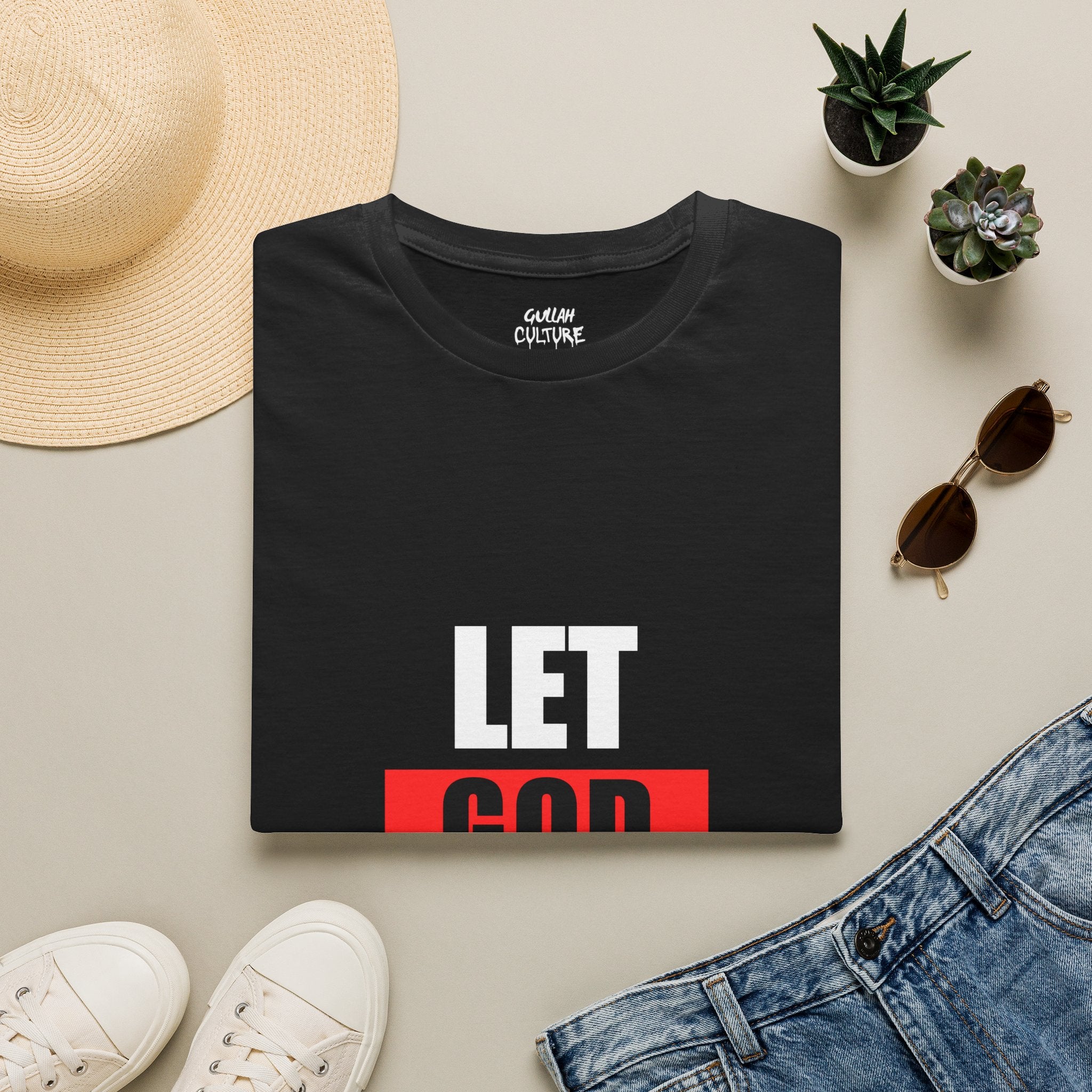 God Box Logo T-Shirt — Minimal Red Graphic Christian Tee