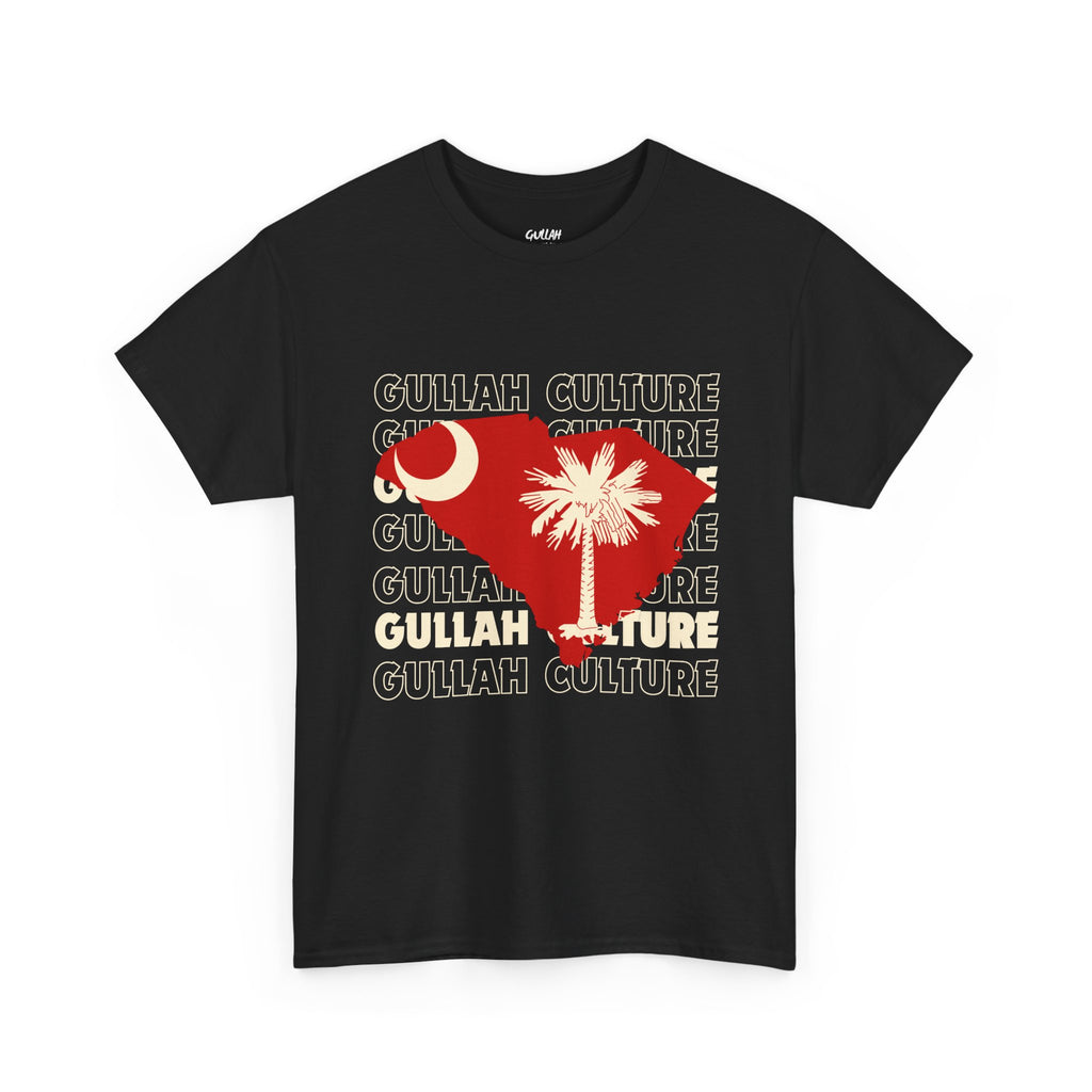 Gullah Culture Unisex Heavy Cotton Tee, South Carolina Shirt, Palmetto Tree Tee, Southern Heritage T-Shirt, Travel Souvenir Tee