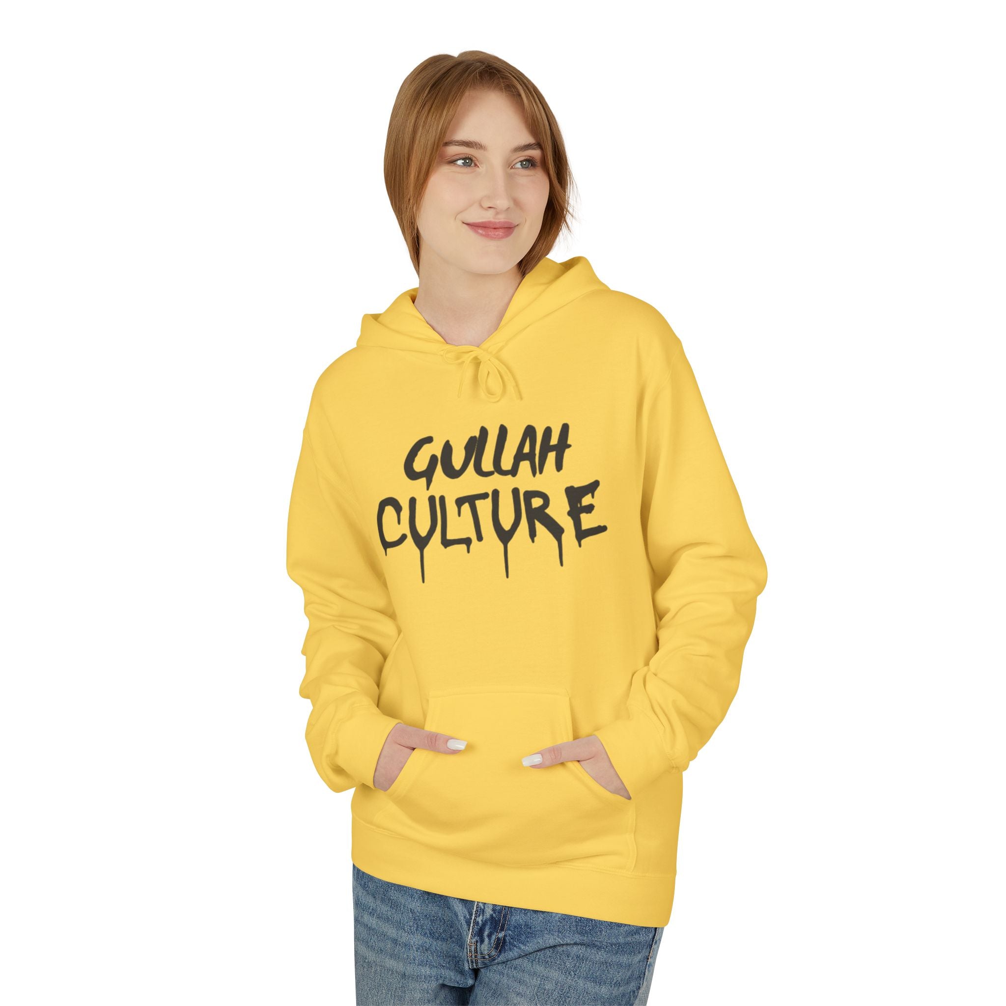 Gullah Culture Hoodie | Drip Script Black Text on White