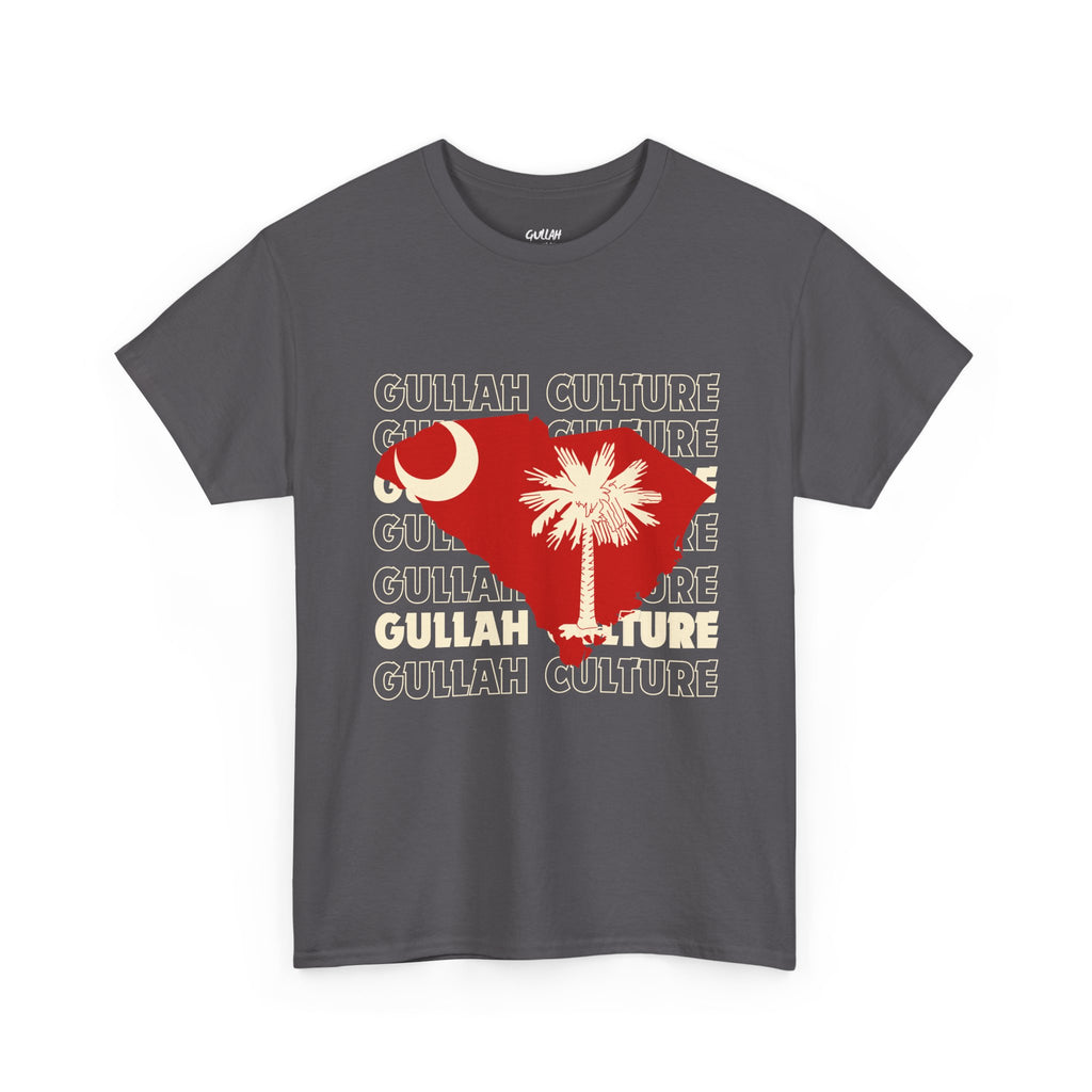 Gullah Culture Unisex Heavy Cotton Tee, South Carolina Shirt, Palmetto Tree Tee, Southern Heritage T-Shirt, Travel Souvenir Tee