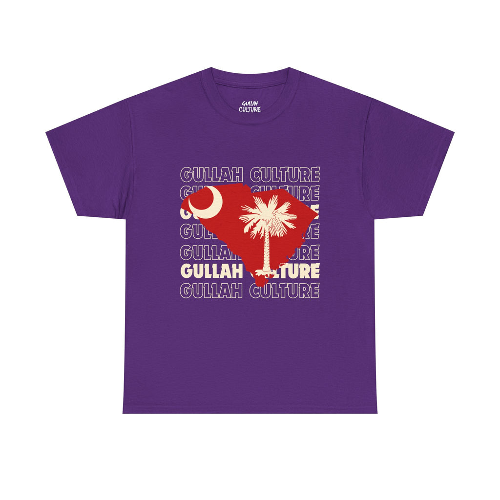 Gullah Culture Unisex Heavy Cotton Tee, South Carolina Shirt, Palmetto Tree Tee, Southern Heritage T-Shirt, Travel Souvenir Tee