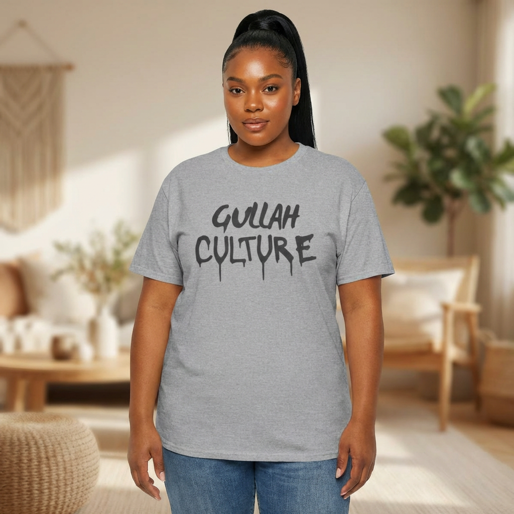 Gullah Culture Tee | Unisex T-shirt with black dripping graffiti text