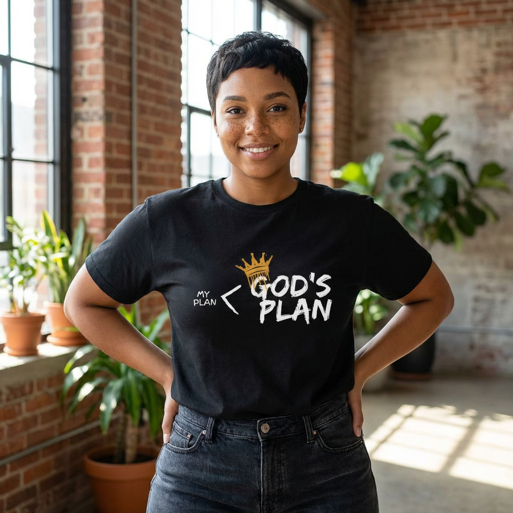 God’s Plan - Crown Drip Tee