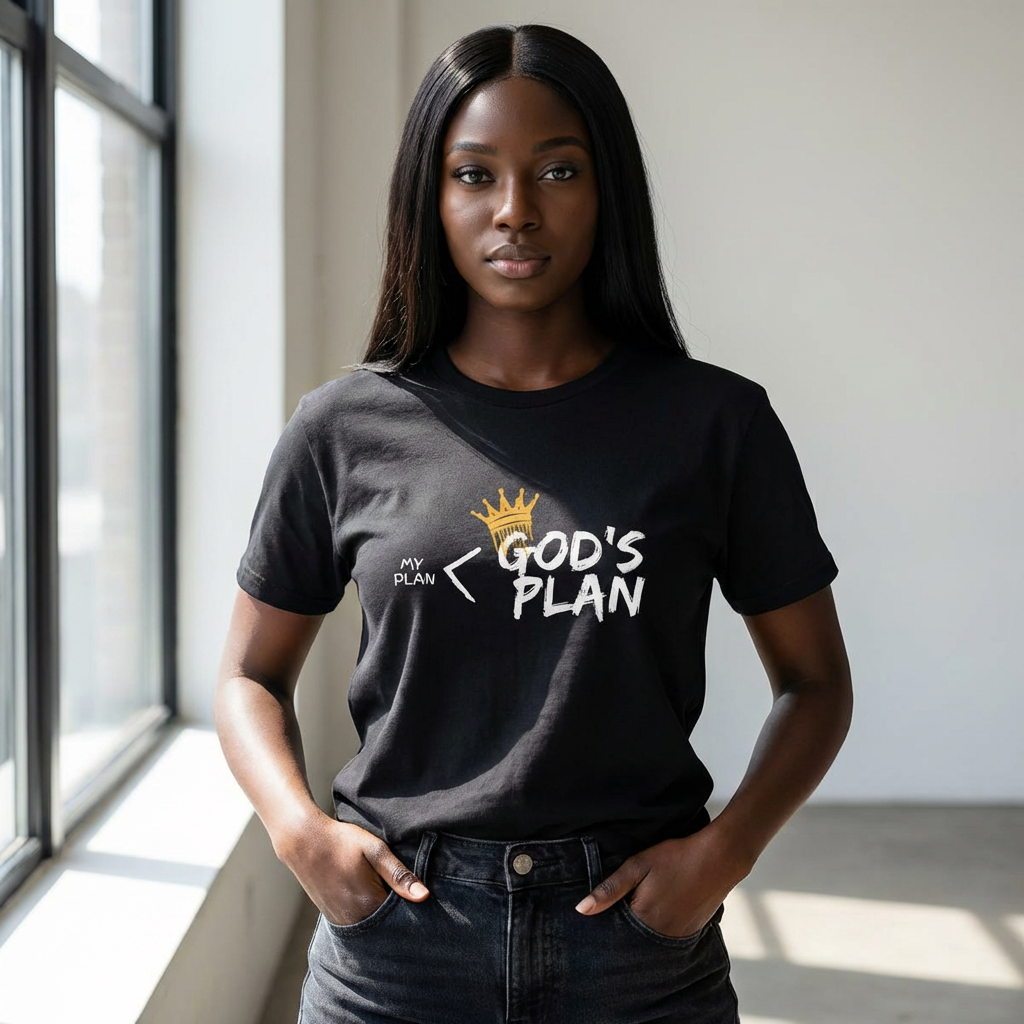 God’s Plan - Crown Drip Tee