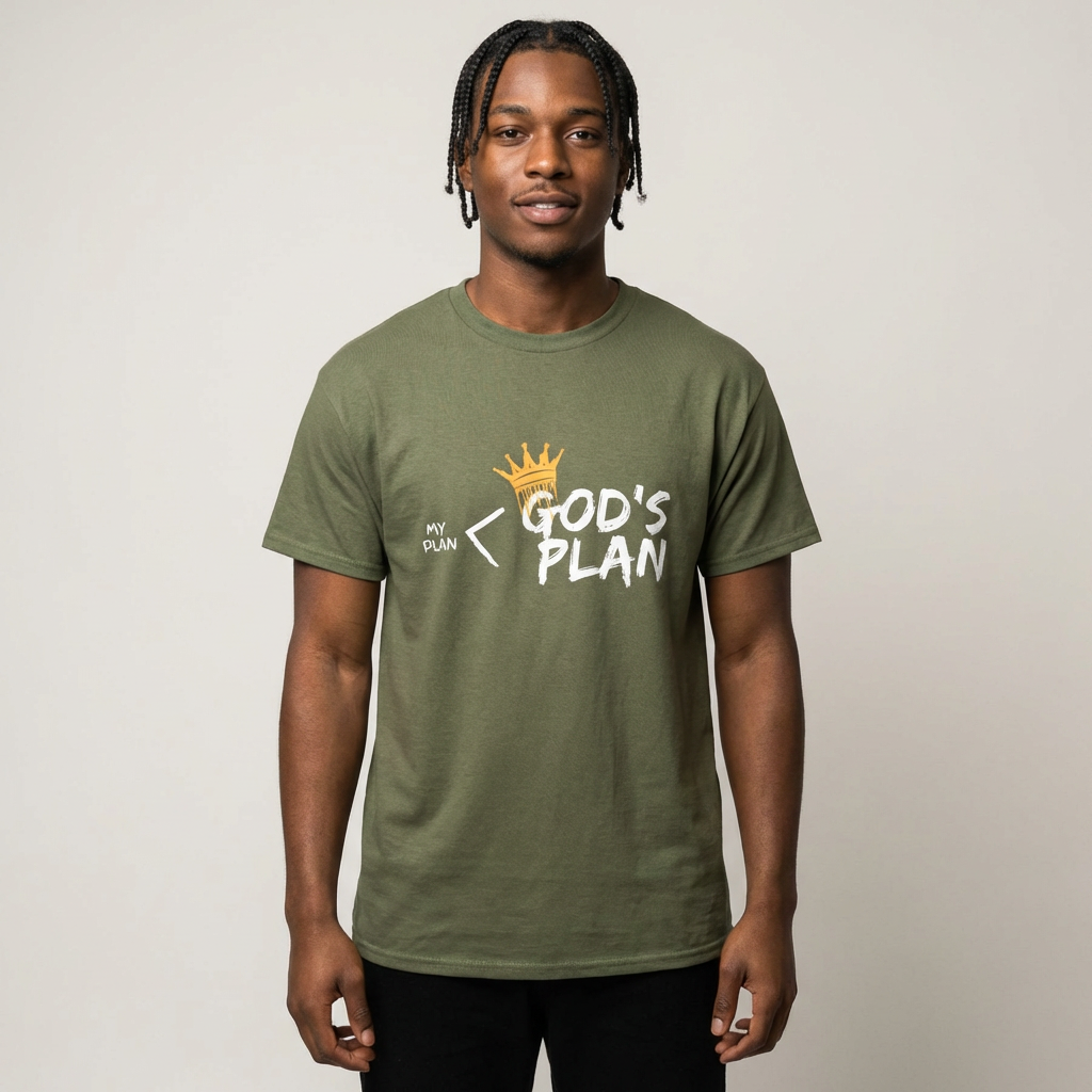 God’s Plan - Crown Drip Tee