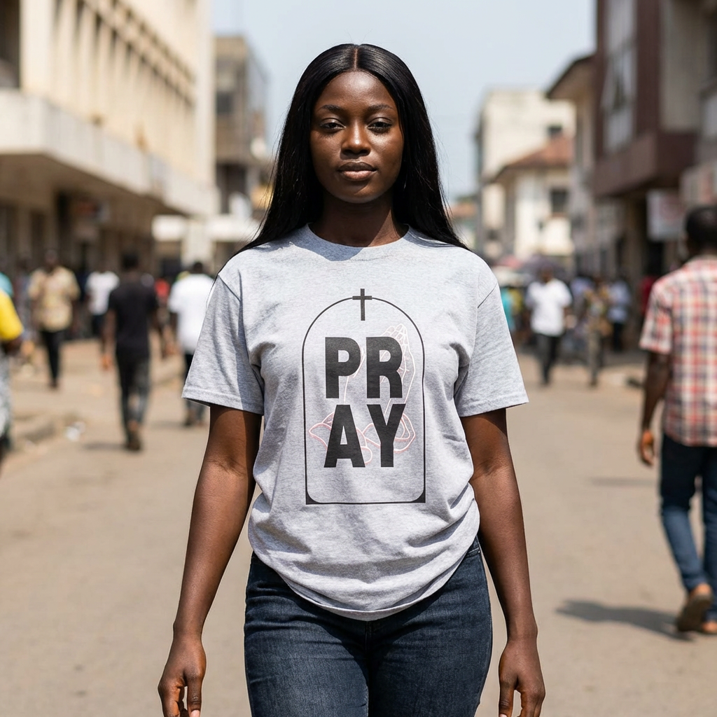 Pray Floral Tee