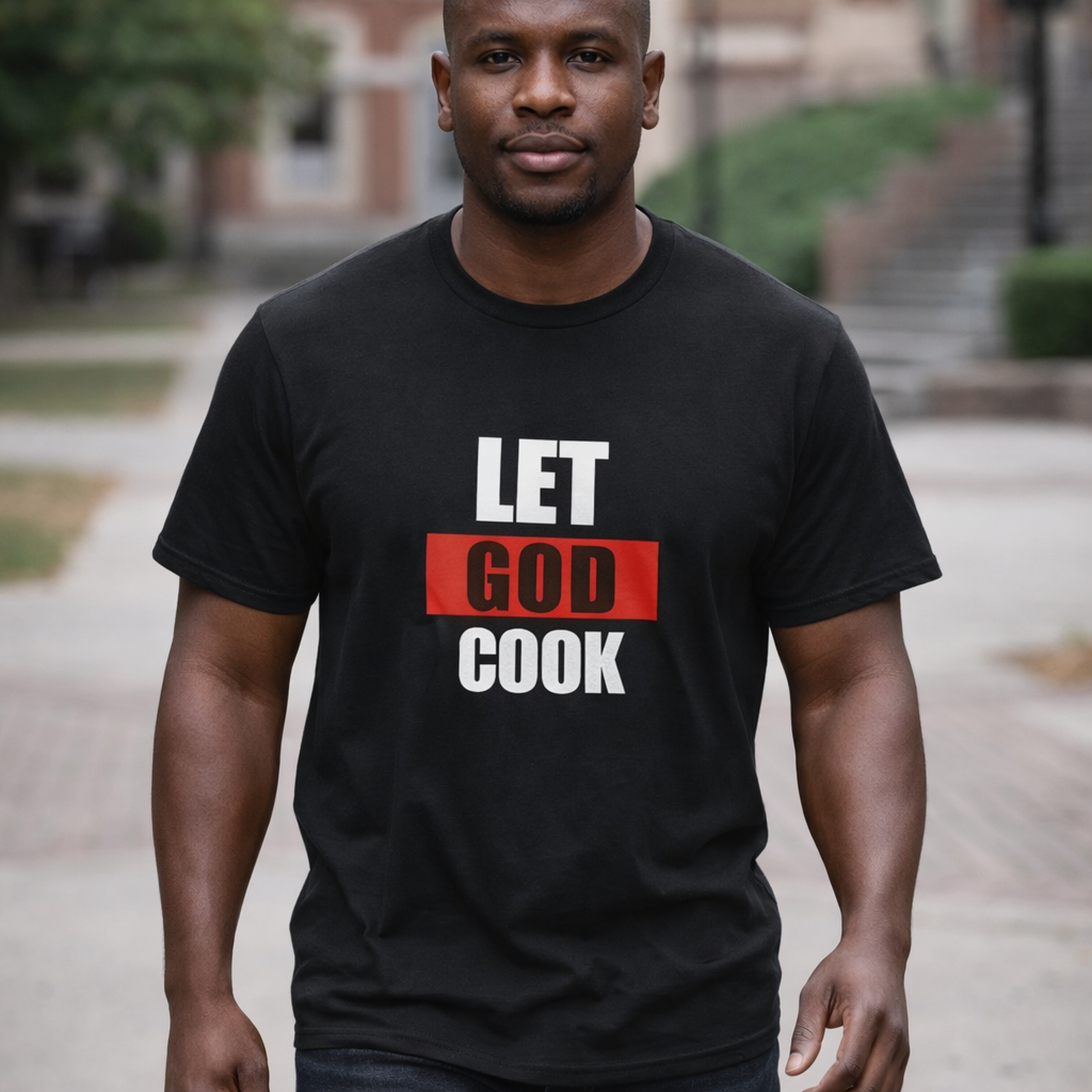 God Box Logo T-Shirt — Minimal Red Graphic Christian Tee