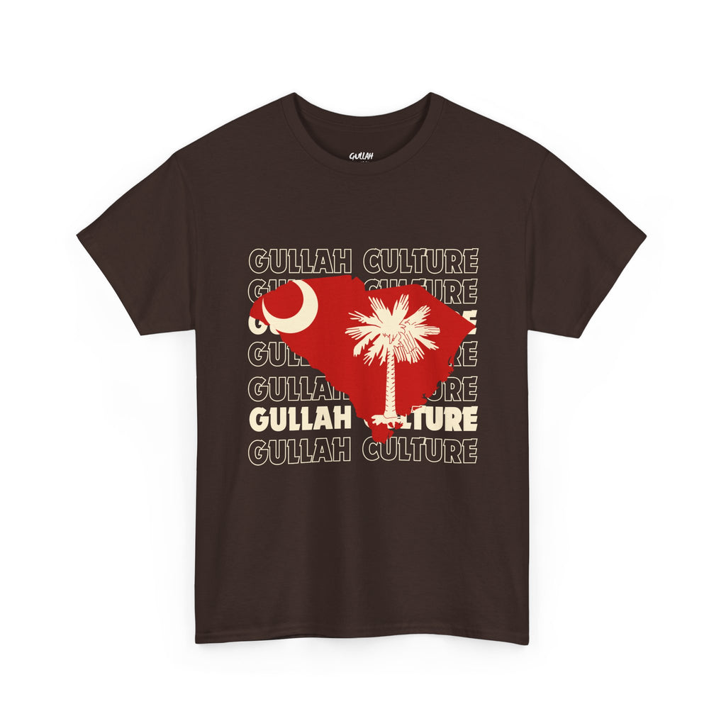 Gullah Culture Unisex Heavy Cotton Tee, South Carolina Shirt, Palmetto Tree Tee, Southern Heritage T-Shirt, Travel Souvenir Tee