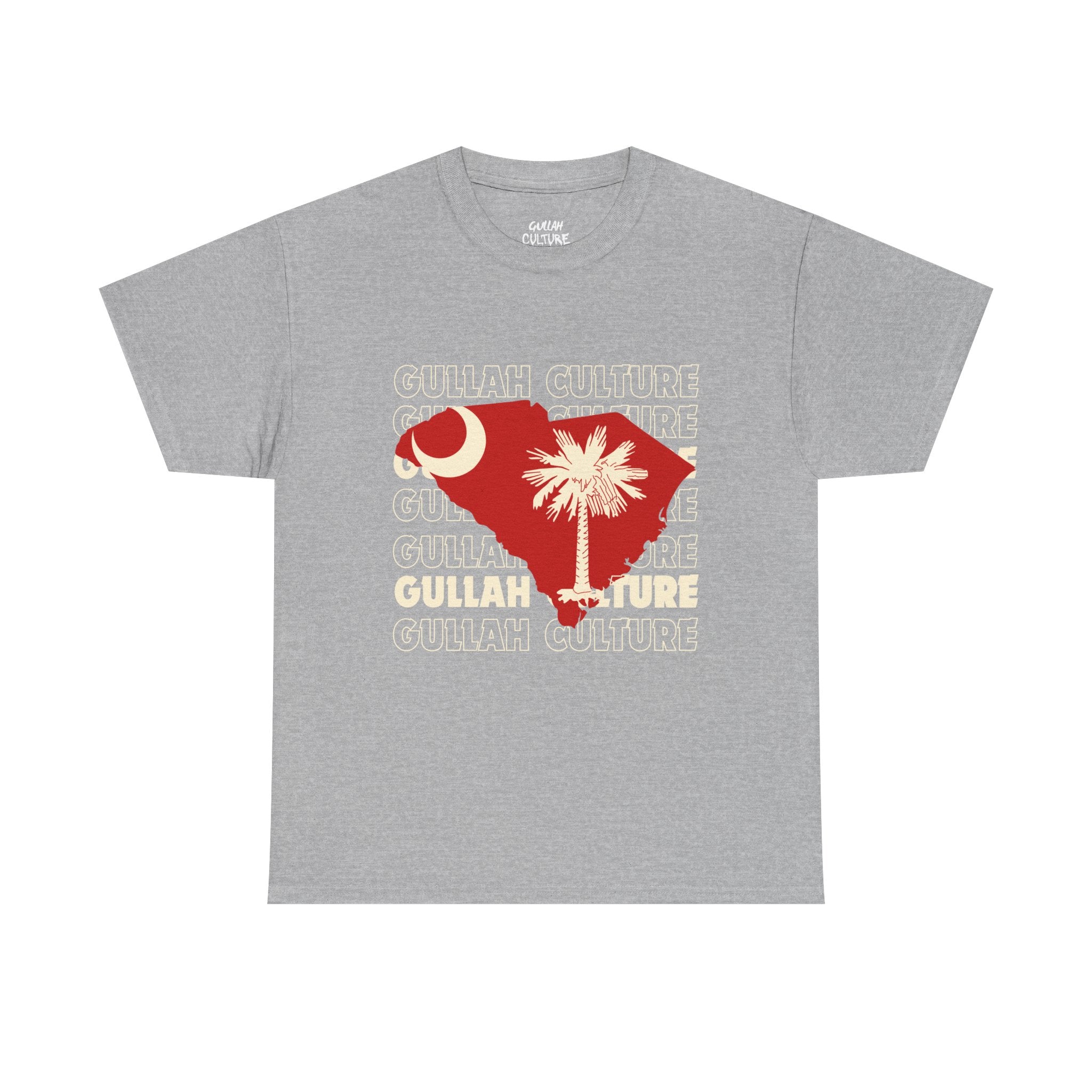 Gullah Culture Unisex Heavy Cotton Tee, South Carolina Shirt, Palmetto Tree Tee, Southern Heritage T-Shirt, Travel Souvenir Tee