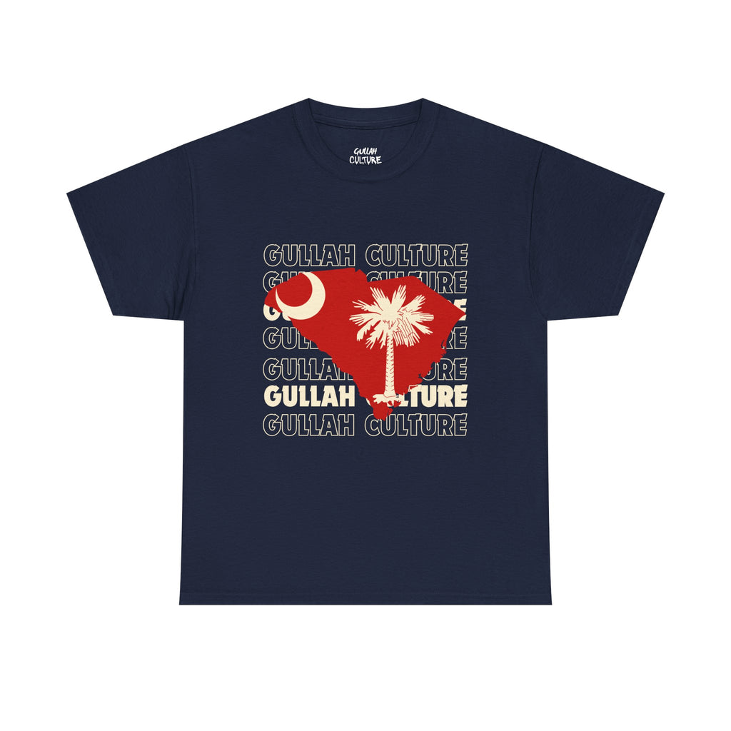 Gullah Culture Unisex Heavy Cotton Tee, South Carolina Shirt, Palmetto Tree Tee, Southern Heritage T-Shirt, Travel Souvenir Tee
