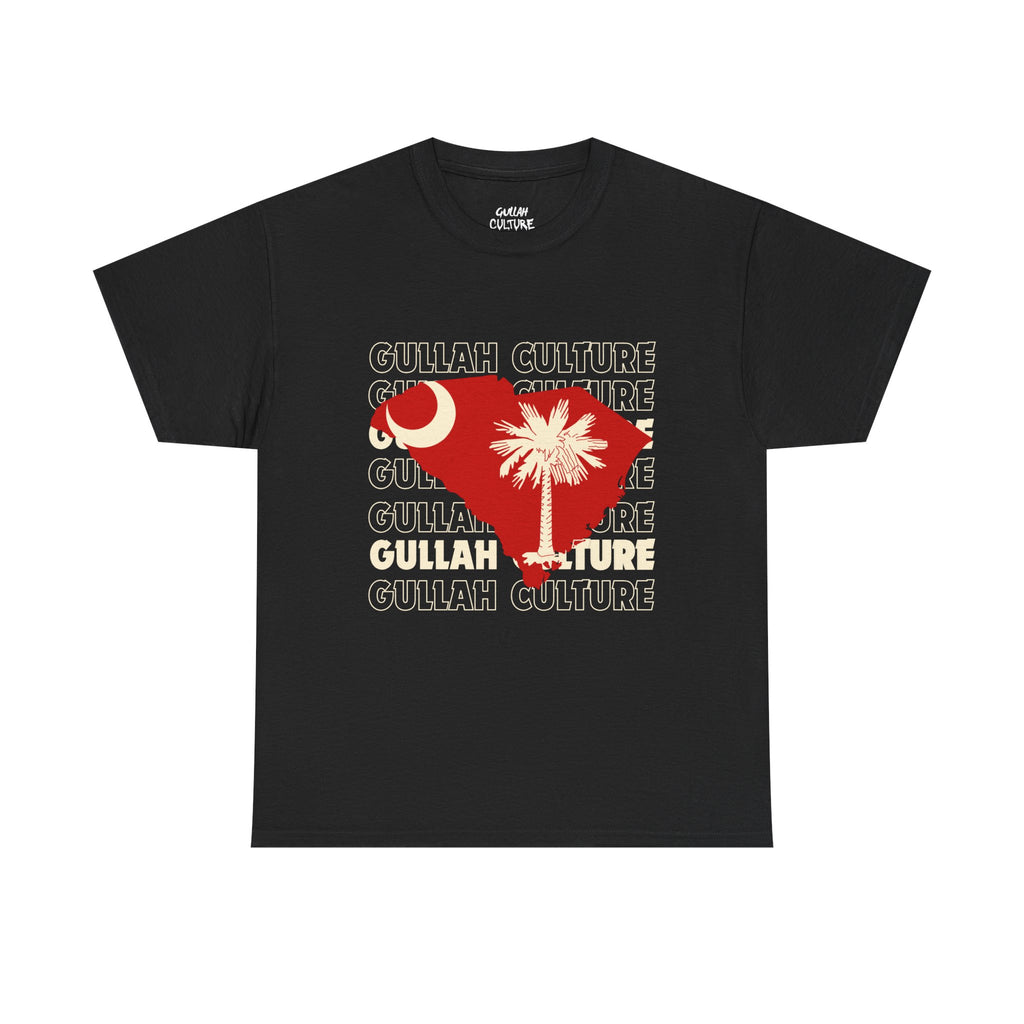 Gullah Culture Unisex Heavy Cotton Tee, South Carolina Shirt, Palmetto Tree Tee, Southern Heritage T-Shirt, Travel Souvenir Tee