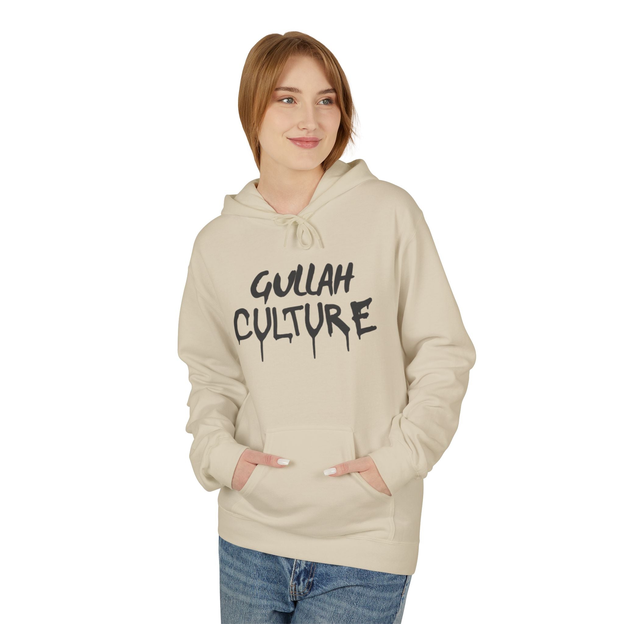 Gullah Culture Hoodie | Drip Script Black Text on White
