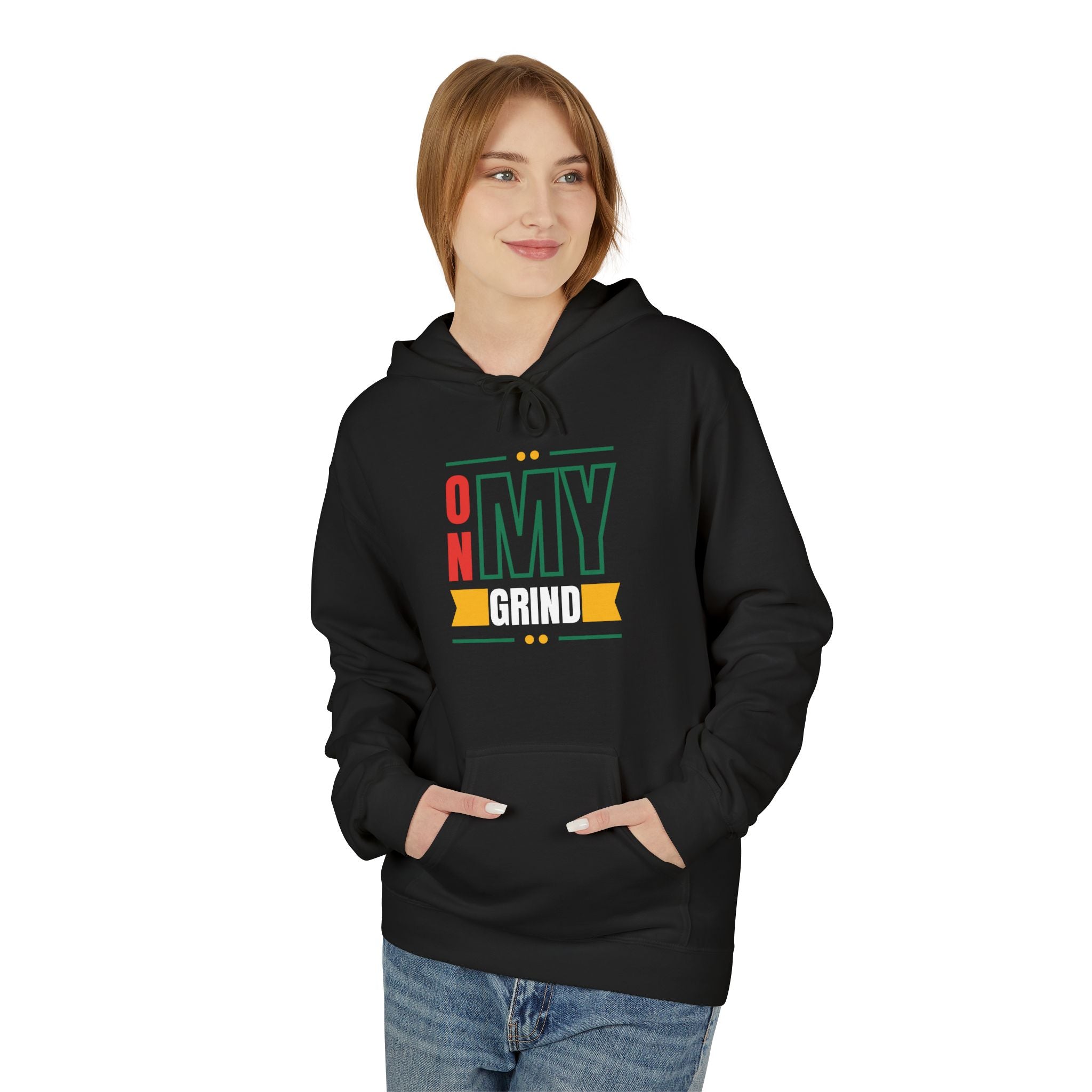 On My Grind Hoodie | Motivational Typography, Urban Streetwear