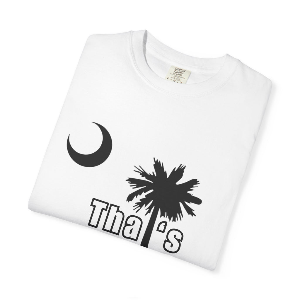 Gullah Culture Palm Tree Moon Tha's Wassup T-shirt | Lowcountry South Carolina