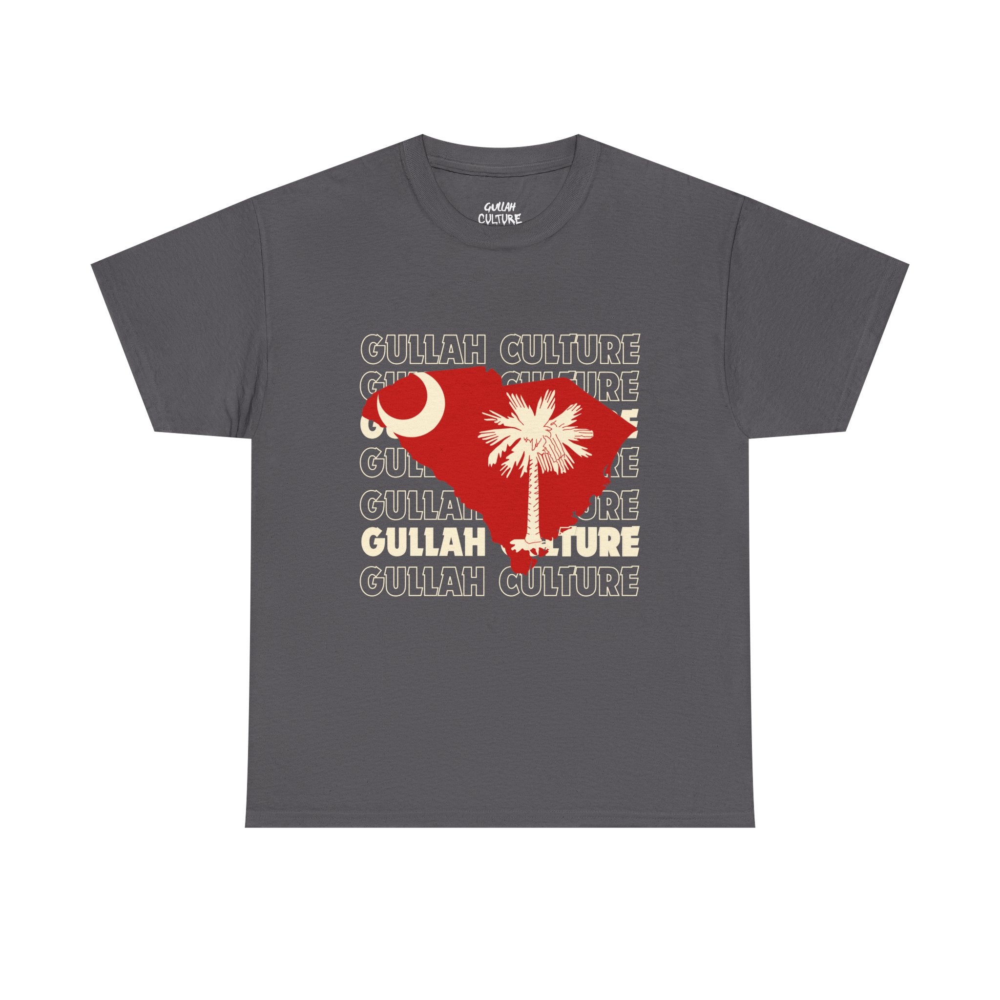 Gullah Culture Unisex Heavy Cotton Tee, South Carolina Shirt, Palmetto Tree Tee, Southern Heritage T-Shirt, Travel Souvenir Tee