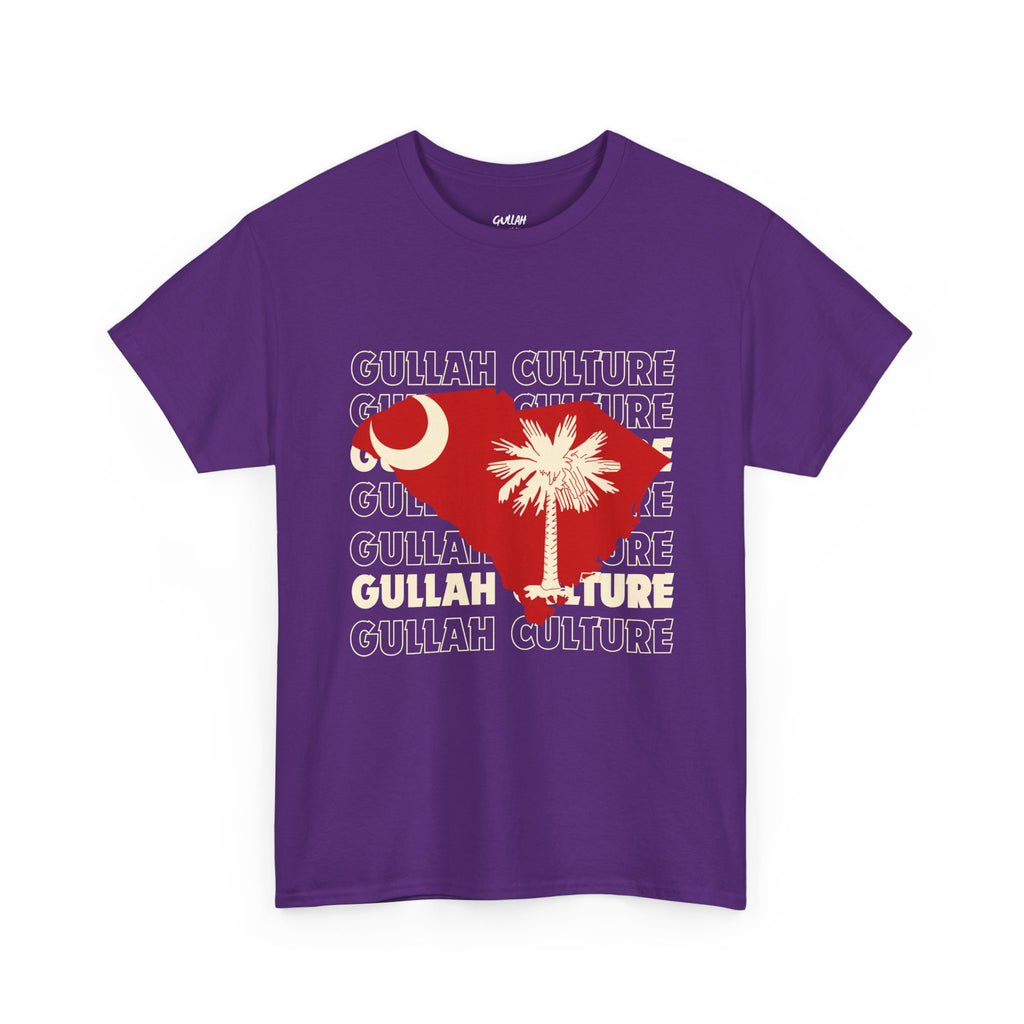 Gullah Culture Unisex Heavy Cotton Tee, South Carolina Shirt, Palmetto Tree Tee, Southern Heritage T-Shirt, Travel Souvenir Tee