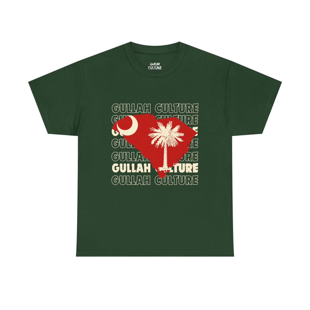 Gullah Culture Unisex Heavy Cotton Tee, South Carolina Shirt, Palmetto Tree Tee, Southern Heritage T-Shirt, Travel Souvenir Tee