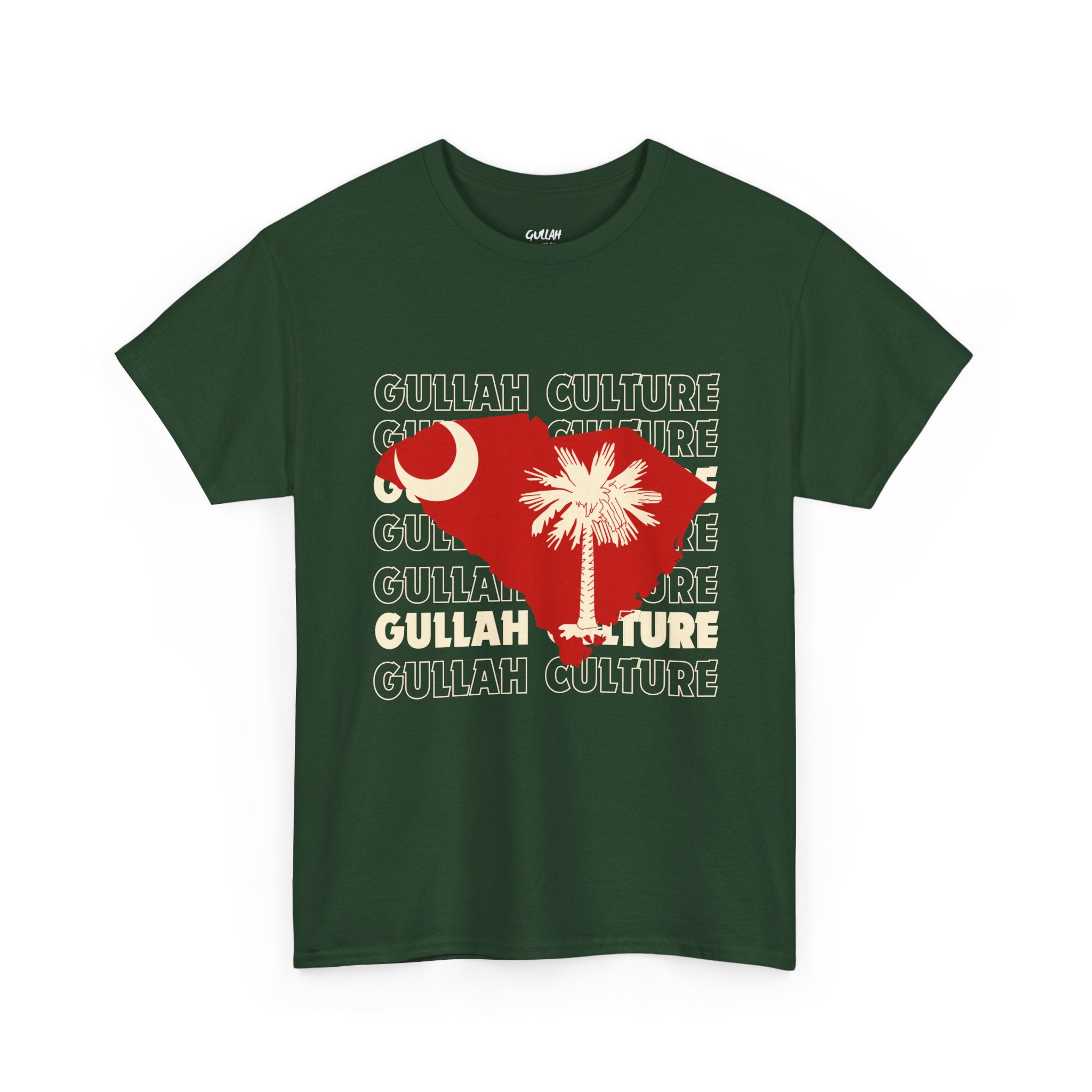 Gullah Culture Unisex Heavy Cotton Tee, South Carolina Shirt, Palmetto Tree Tee, Southern Heritage T-Shirt, Travel Souvenir Tee