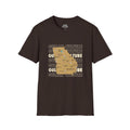 Gullah Culture Georgia State Map T-Shirt | Retro Map Graphic, Cities and Highways