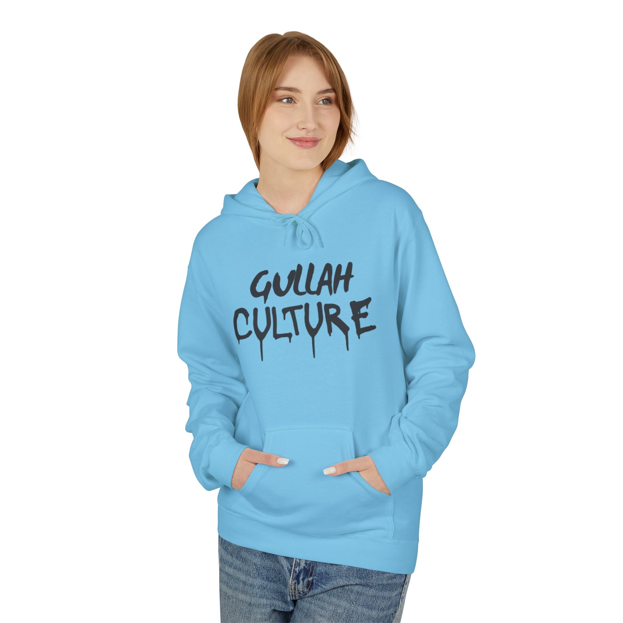 Gullah Culture Hoodie | Drip Script Black Text on White