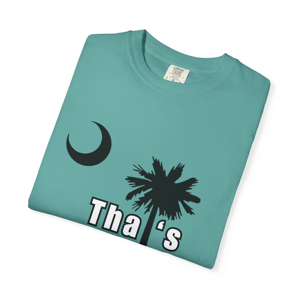Gullah Culture Palm Tree Moon Tha's Wassup T-shirt | Lowcountry South Carolina