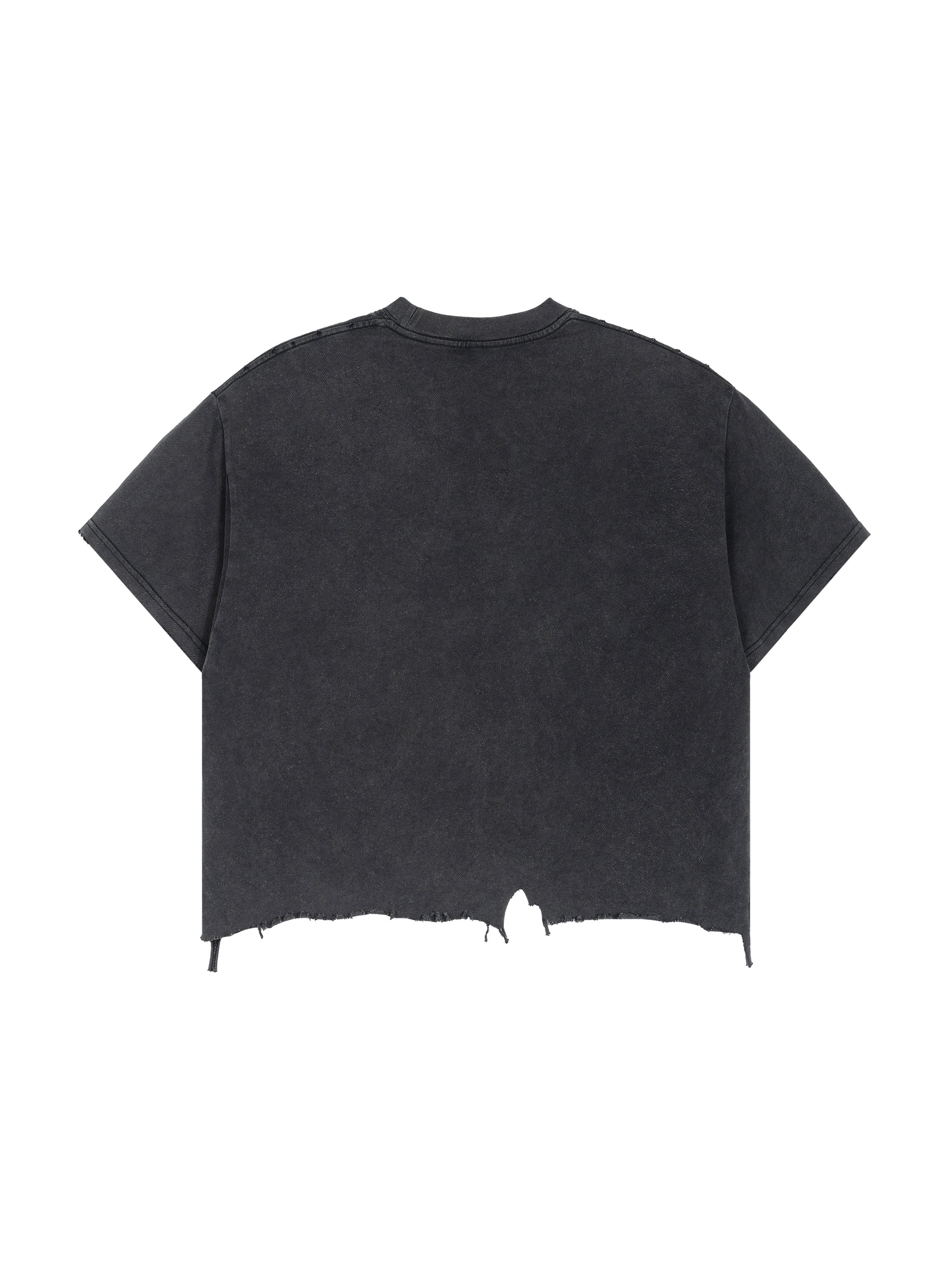 Vintage Wash Boxy Distressed Hem -Gullah Culture T-Shirt